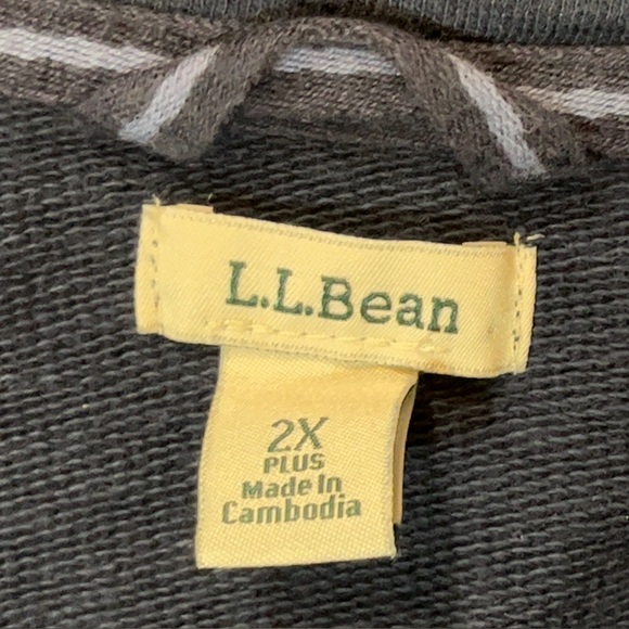 L.L. Bean Women’s Peaks Island Cotton 1/4 Zip Pullover Size 2X - Picture 6 of 9